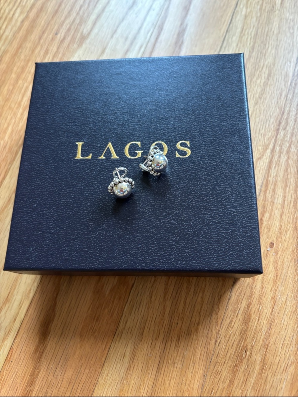 LAGOS Silver Caviar Bubbly Stud Earrings - Silver